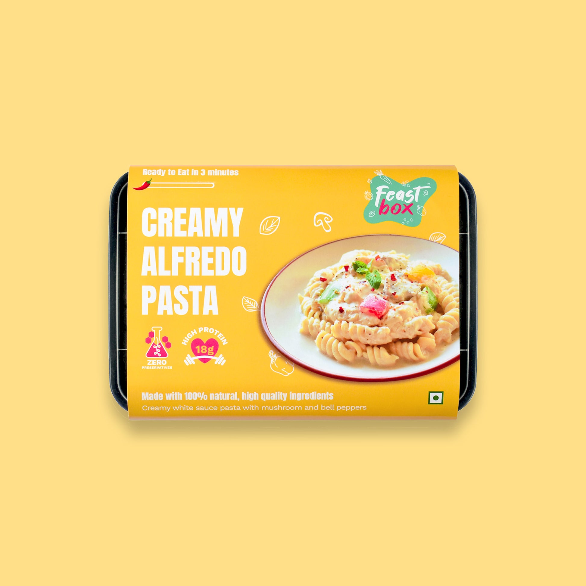 Creamy Alfredo Pasta Front Sleeve Image