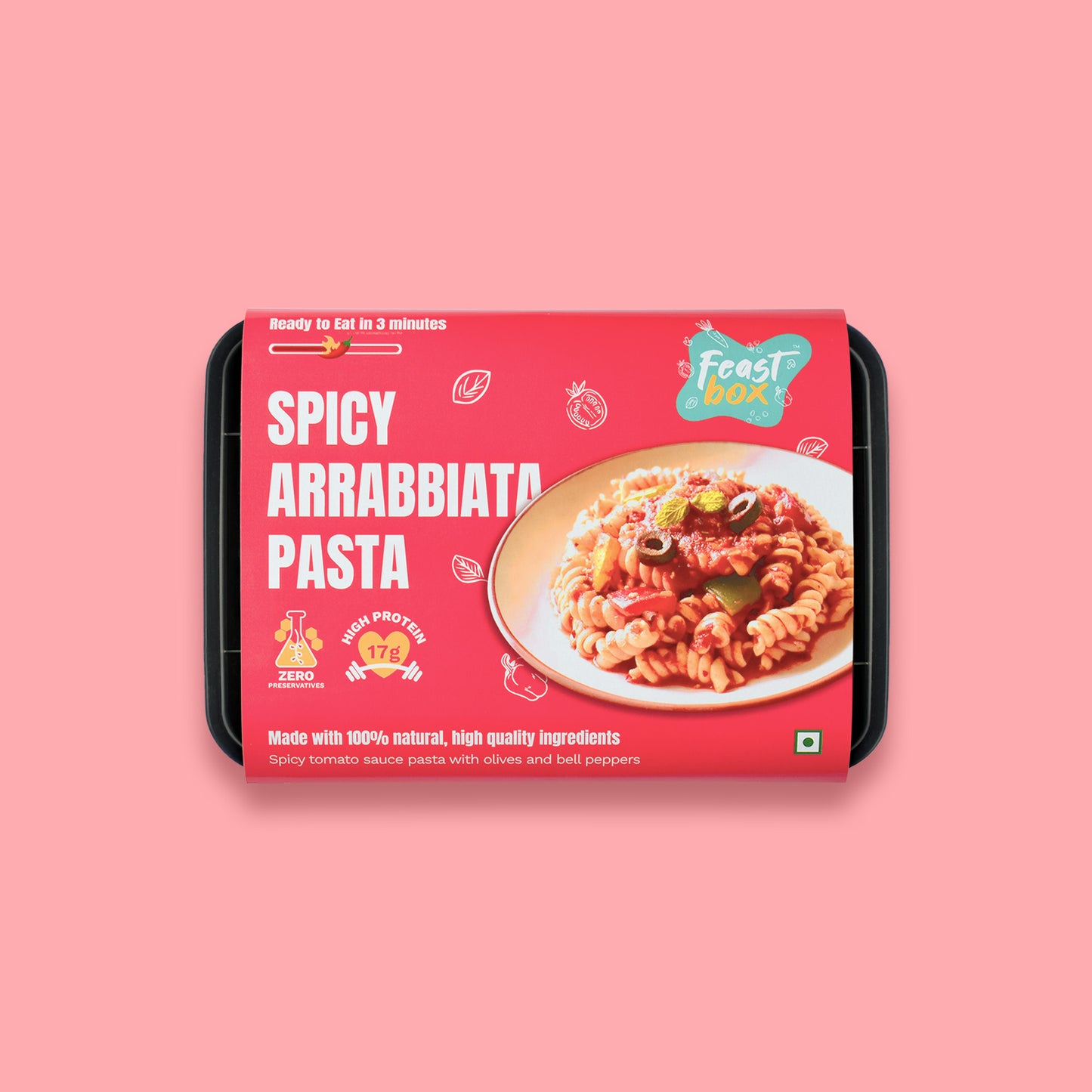 Spicy Arrabbiata Pasta Front Sleeve Image